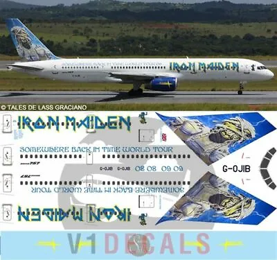 V1 Decals Boeing 757-200 Iron Maiden For 1/200 Airliner Model Airplane Kit • $13.95