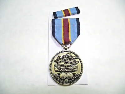 FULL SIZE Army Overseas Service Medal And Ribbon • $22.95