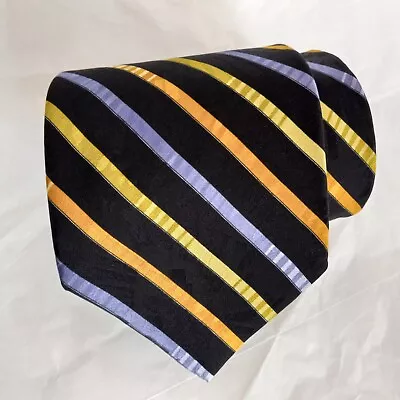 VITALIANO PANCALDI Men's Chain Silk Necktie ITALY Luxury Stripe MultiColor  • $51.84