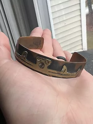 Vintage Copper Mexican Primitive Bangle  • $15