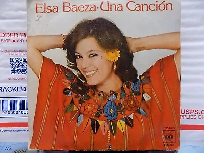 ELSA BAEZA -Una Cancion/EN EL TRONCO DE UN ARBOL Picture Sleeve 45 • $9.95
