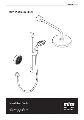 Printed Installation Guide FOR Mira Platinum - DUAL LP Shower (instruction) • £12