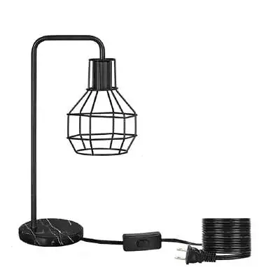 16.9  Black Table Lamp With Shade Black • $37.28