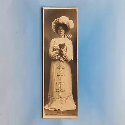 Edwardian Actress Postcard Real Photo 1904 Miss Edna May Novelty Bookmark • £5.95