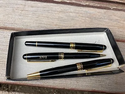 3 MONTEFIORE Black Ink Ballpoint Pens • $17.95