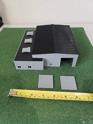 N Scale 1/160 3D Printed Modern Commerical Warehouse Open Pull Doors GRAY+BLACK • $26