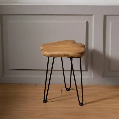 Natural Edge End Table Wood Side Table Nightstand Plant Stand Unique Desktop • $99.99