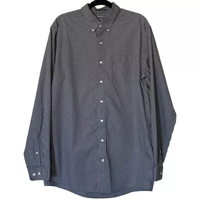 Eddie Bauer Wrinkle Free Classic Fit Button Up Shirt Plaid Men's Size Tall Large • $15.99