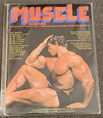 ARNOLD SCHWARZENEGGER Mr. Olympia Muscle Builder Bodybuilding Magazine May 1971 • $79.99
