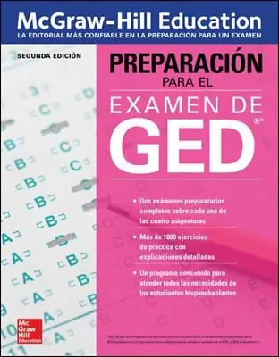 Preparación Para El Examen De GED Segunda Edicion McGraw Hill Ed • $11.88