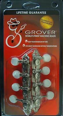 Grover 409FVN   409 Series “FV” Vintage Style Mandolin Tuning Machines Nickel • $71.95