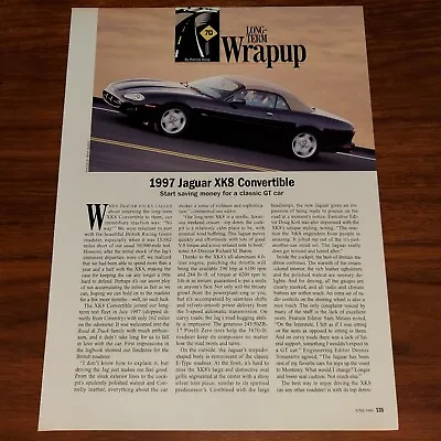 $7.98 • Buy Jaguar Xk8 Convertible Magazine Article Long Term Wrap-up Road & Track