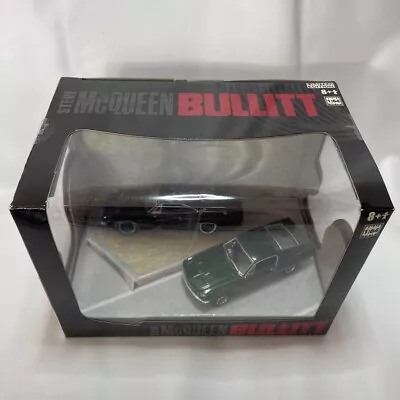 Movie Car  STEVE McQUEEN BULLIT  1968 FORD MUSTANG & 1968 DODGE CHARGER 1:64 NEW • $120