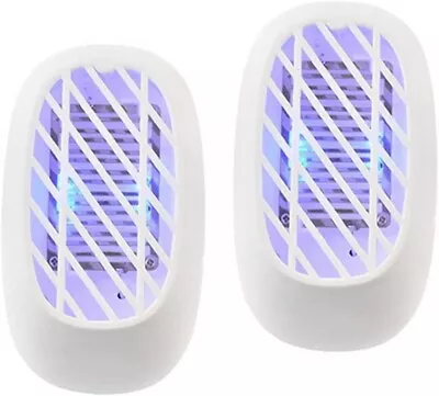 £8.99 • Buy 2pcs Electric Insect Zapper Mosquito Killer LED Light Fly Bug Trap EU PLUG