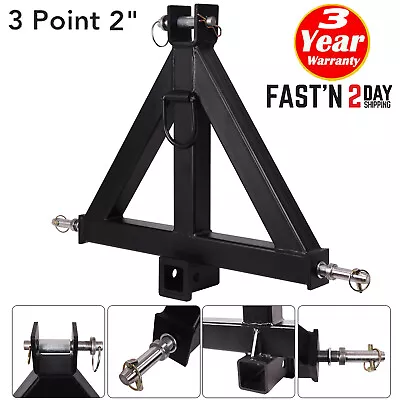 3 Point 2  Receiver Trailer Hitch Category 1 Tractor Tow Drawbar Adapter • $72.99