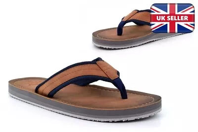 £16.31 • Buy Mens Toe Post Sandals Mens Summer Sandals Mens Flip Flops Mens Mules Tan Sandals