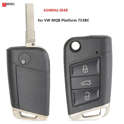 434MHz ID48 Remote Key Fob For Volkswagen MQB Golf VII MK7Skoda Octavia A7 2017 • $23.17
