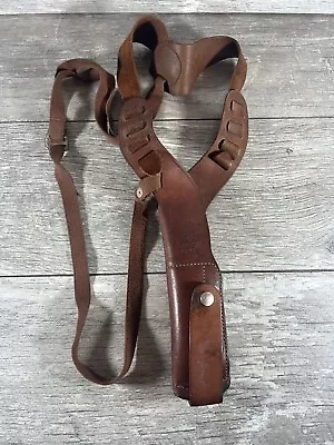 Vintage Bianchi X15 Small Leather Vertical Shoulder Holster • $37.99