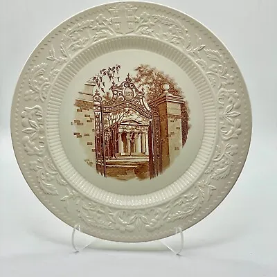 Vintage Wedgwood Brown University 1872 Gates 1930s Collectable Plate 10.25  • $26.24