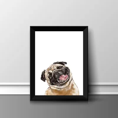 £3.99 • Buy Pug Dog Pet A4 Picture Print Poster Wall Art Home Decor Unframed Gift New 