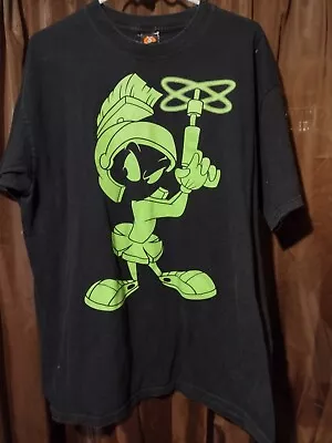 Vtg Marvin The Martian Looney Tunes  T-Shirt Fifth Sun Warner Bros Size XL Tee • $1.25