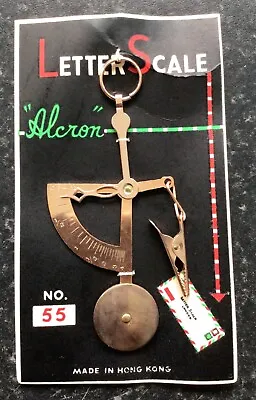 Vintage Collectable Letter Scale Alcron No. 55 In Original Packaging Copper • $18.50