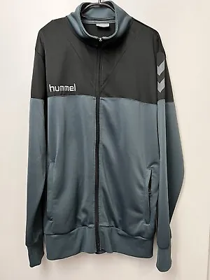 £11.99 • Buy Hummel Mens Track Jacket Medium Black/Green Tracksuit Top Lightweight Full Zip