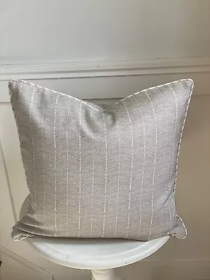 £39.95 • Buy ANDREW MARTIN FABRIC “FURROW” CLOUD PIPED CUSHION COVER MADE TO ORDER 17”sq