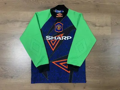 Manchester United F.c. 1994/1996 Goalkeeper Football Shirt Jersey Size Lb Umbro • $55.48