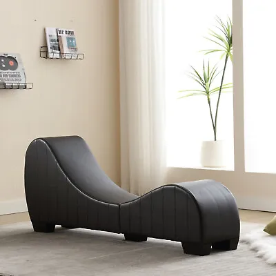 Chaise Lounge Sex Chair Yoga Faux Leather Armless Stretching & Relaxation Sofa • $209.99