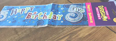 5th Birthday Party Banner 2.6M New • £2.39