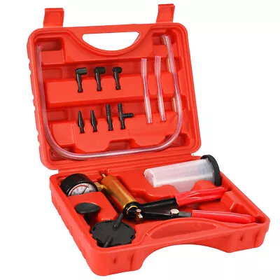 Brake Bleeder Tester Kit Car Motorcycle Hand Held Vacuum Pump Bleeding Tool H9W4 • $17.95