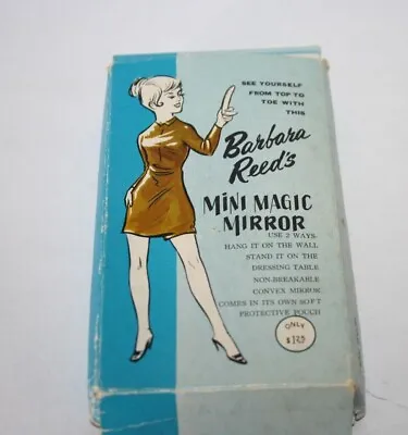 VTG Barbara Reed's Mini Magic Mirror Pink Original Box Movie Or Play Props • $6.99