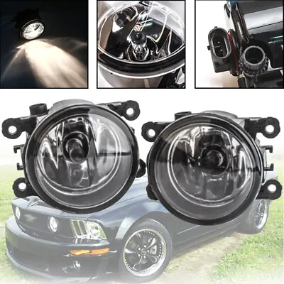 Pair Bumper Fog Light Lamp Clear Lens Fog Light Lamps Fit 2005-2017 Ford Mustang • $23.27