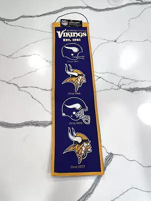 NFL Minnesota Vikings 8  X 32  Heritage Banner New Winning Streak • $18.29