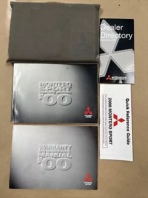 Genuine 2000 Mitsubishi Montero Sport Owner's Manual With Case • $48