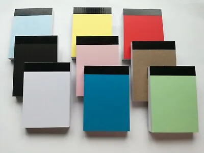 8 Notepads A7 Plain Jotter Note Memo Pocket Notebook 80 Sheets Per Pad • £5.90