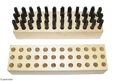 1/16  LETTER NUMBER STAMP SET – Made In The USA – Metal Punch Punches Tools • $90