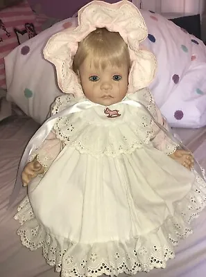 Marci Cohen 19” Blond Haired Realistic Baby Vinyl Doll Signed1991 • $37.99