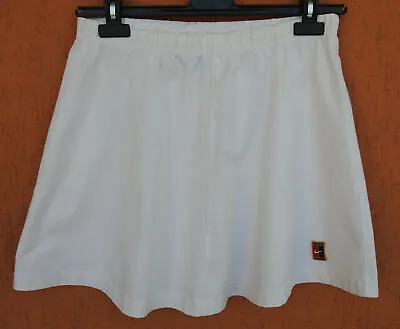 Vintage 90s Nike Tennis Skirt White Court Wimbledon (L) 12/14 • $26