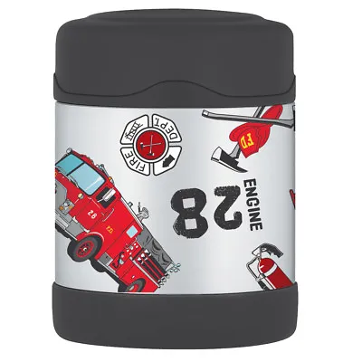 THERMOS Funtainer Stainless Steel 290ml Vacuum Insulated Food Jar Fire Truck! • $26.50