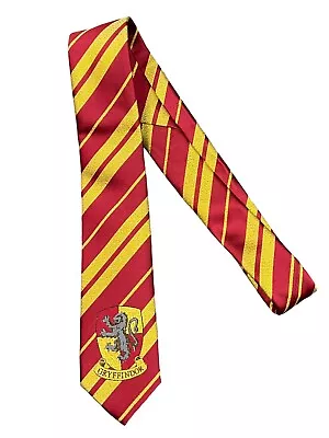 Gryffindor Tie Harry Potter Necktie Skinny Red Gold Costume Accessory • $17.49