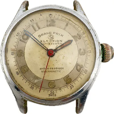 Vintage Election Grand Prix 17 Jewel Men's Mechanical Wristwatch 625 S Sterling • $60