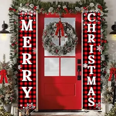 $22.99 • Buy Hanging Merry Christmas Decorations For Home, Indoor Outdoor Xmas Decor Wall
