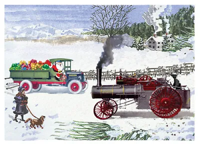 NEW Advance Rumely Steam Traction Engine Christmas Cards Antique Tractor Rumley • $16