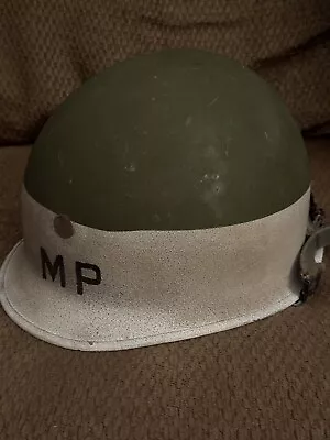 Vintage Military Police M-1 MP Helmet Rear Seam Original No Liner Ingersoll • $149.99