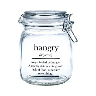 Circleware - Oakland 1Ltr Glass Canister With Hemetic Lid Hangry • $7.95
