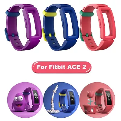 For Fitbit Ace 2 Band Inspire HR  Band Silicone Replacement Wrist Strap Buckle • $3.99