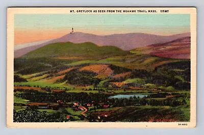 Mohawk Trail MA-Massachusetts Mt Greylock Antique Vintage C1947 Postcard • $7.99