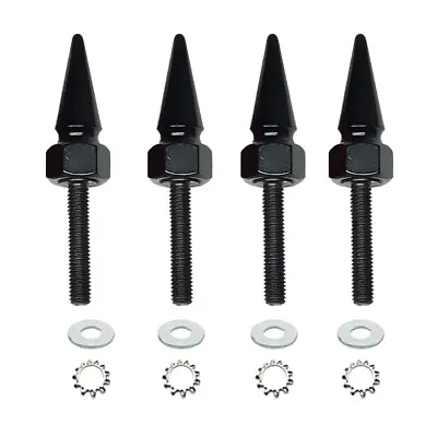 4 Black Long Hex Spike Windshield Bolt Kit 15+ Harley RoadGlide Wind Screen • $19.95